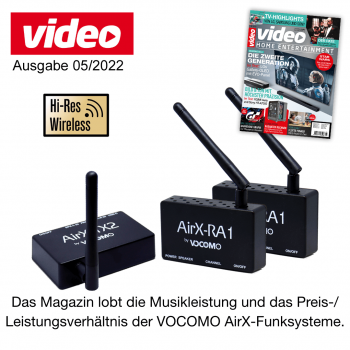 AirX-RearKit HiRes Audio Wireless System for Passive Speakers by vocomo - Video Magazine Review